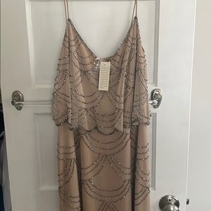 Adrianna Pappell Platinum Bridesmaid Dress